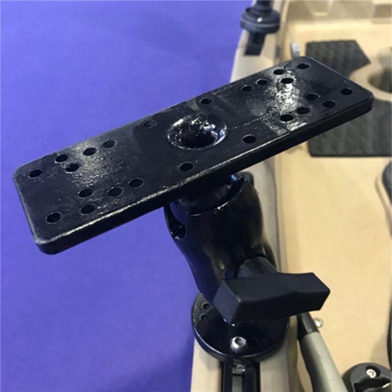 Fish Finder Mount - ABUE-2X 汎用型マリン・カヤック用電子魚群探知機マウント、魚群探知機プレート、回転式ボートサポート