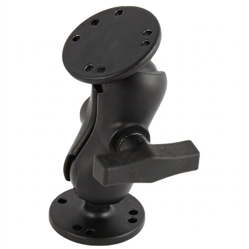 Fish Finder Mount - A06F-ドリルダウンラムブラケット、1.5インチ関節式ホルダー付き、38mmボールマウント、ボート用魚群探知機用