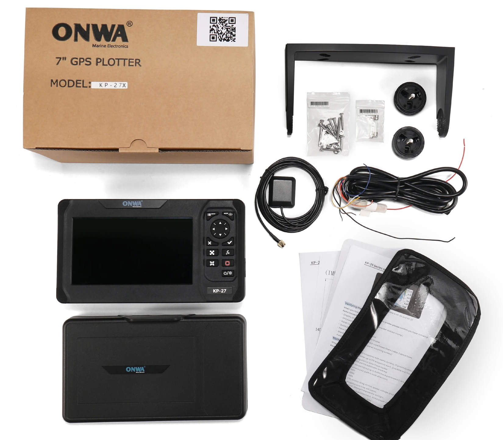 7インチ オンワ KP-27X。 クラスB+ AIS & 魚 - Fish Finder のレビューと価格